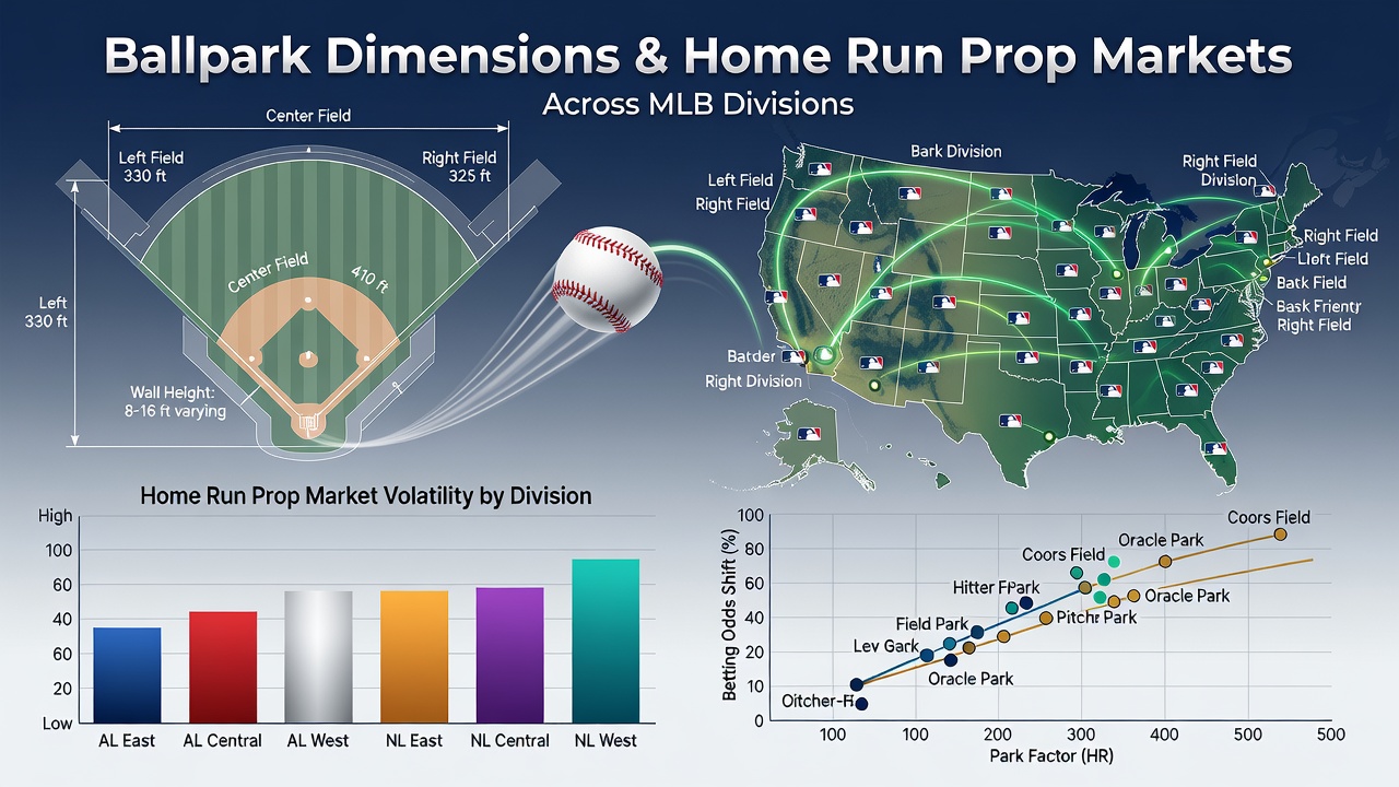 Home run prop betting trends visualized with ballpark overlays from recent MLB seasons