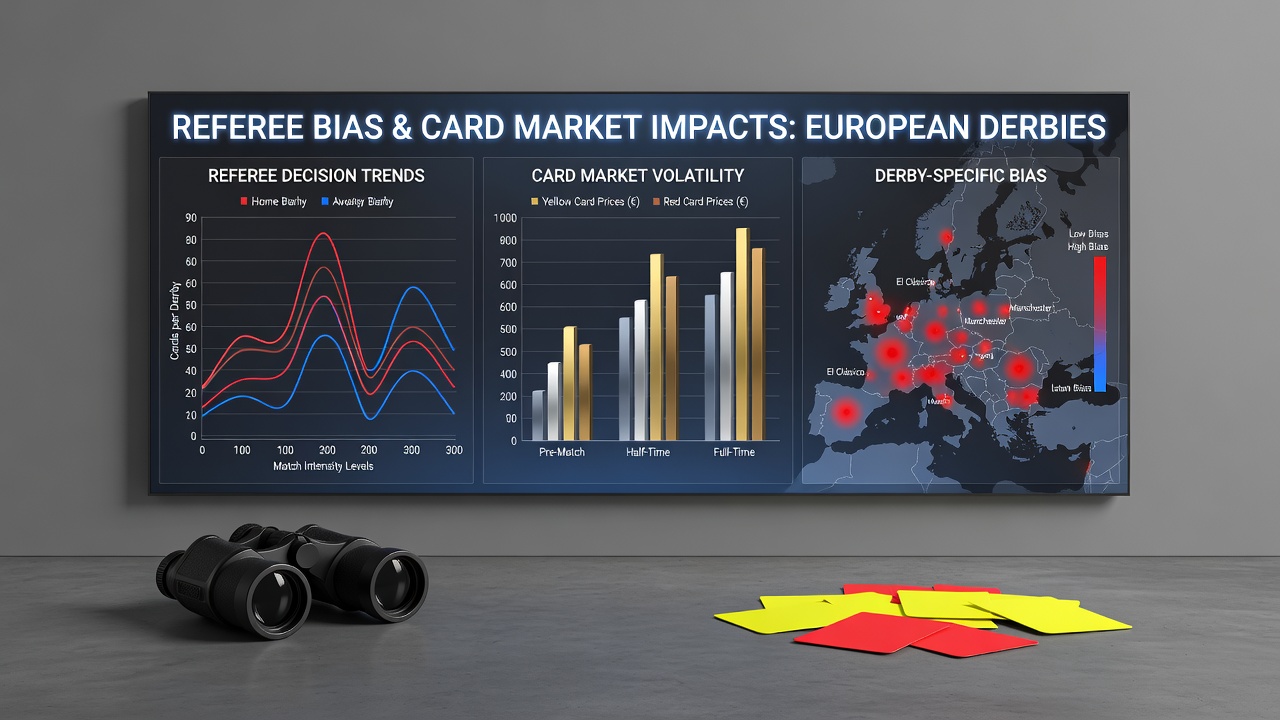 Betting terminal screen displaying card market odds during live European derby coverage