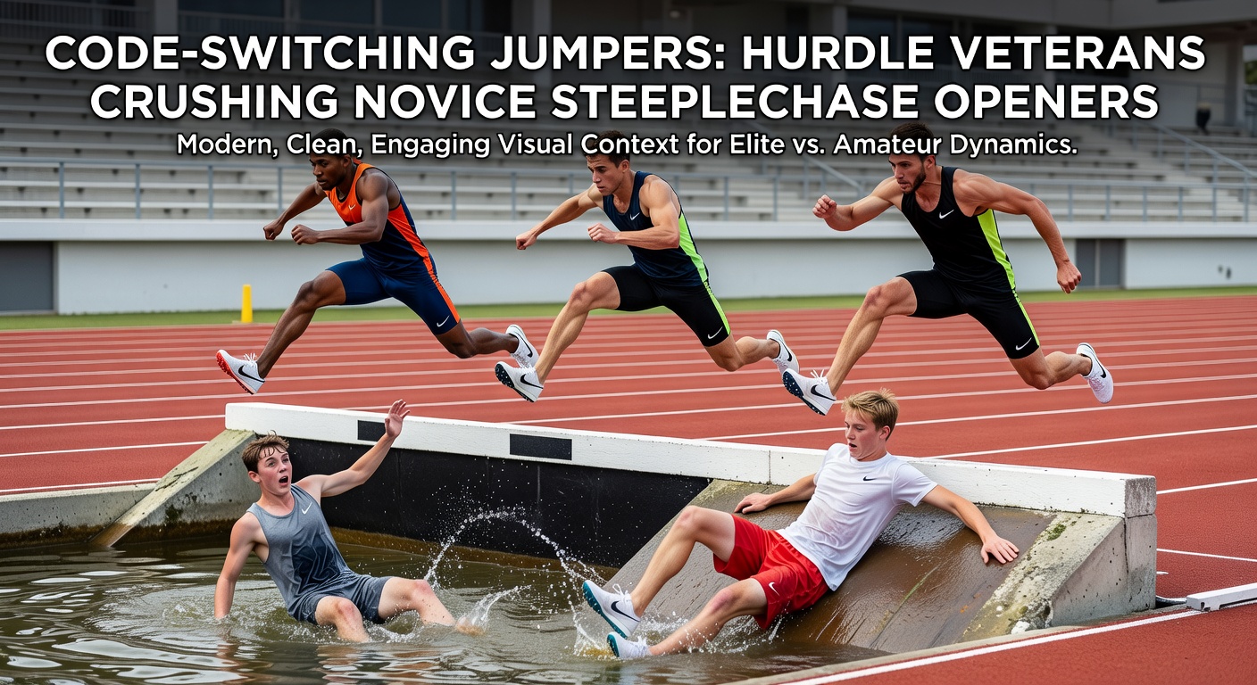 Veteran hurdler powering through a novice steeplechase field, fence after fence, in an early-season thriller