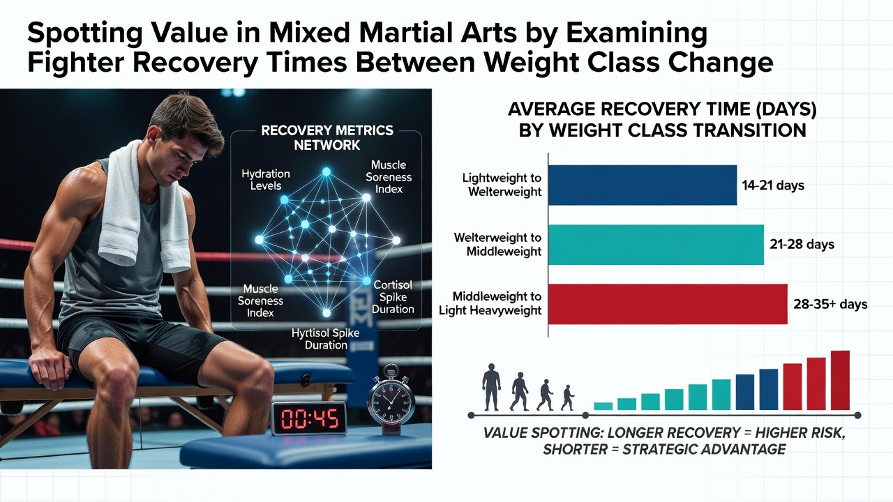Detailed view of MMA training facility monitoring athlete recovery metrics