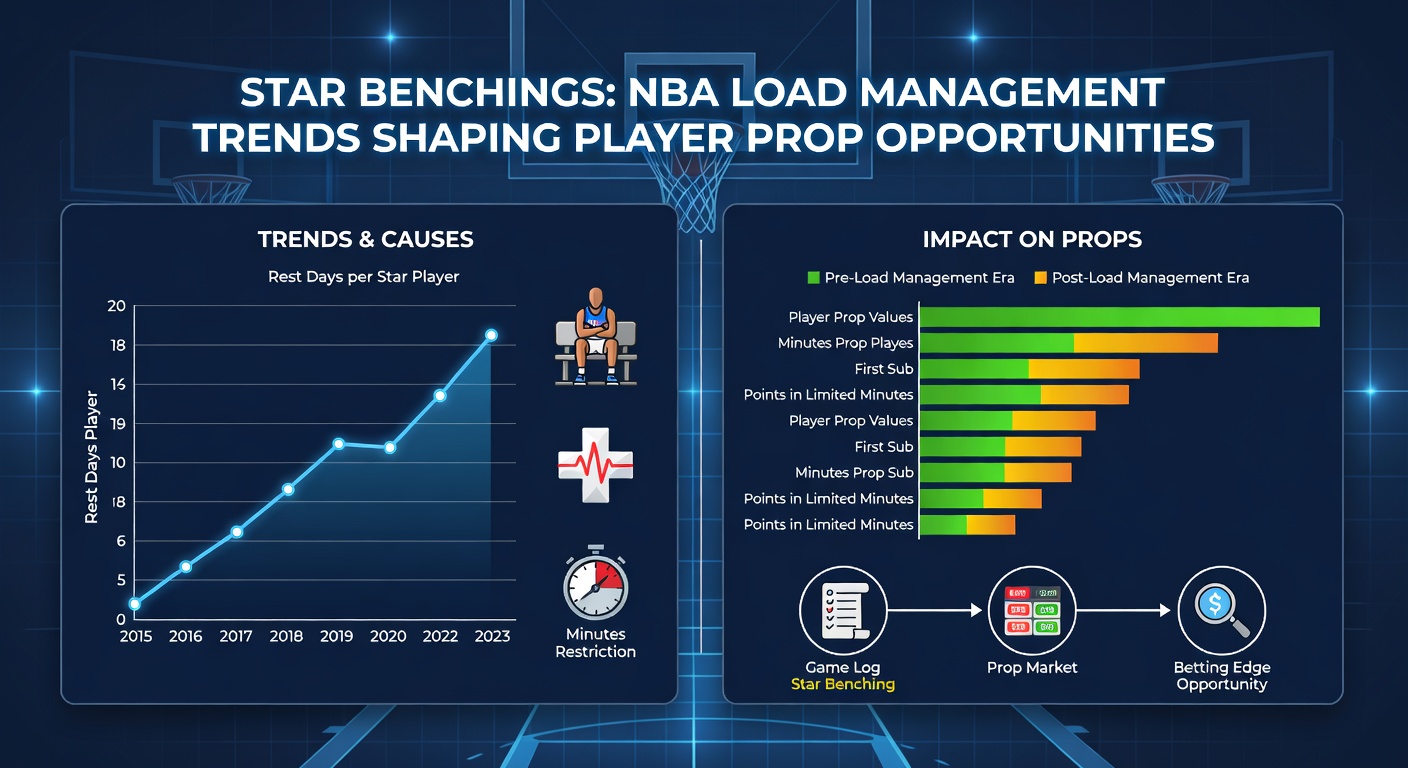 Close-up of an NBA bench with resting superstars and active substitutes during load management