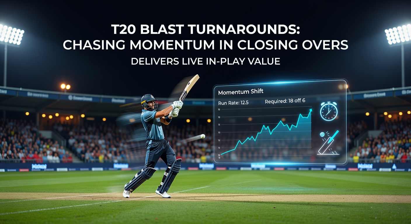 Close-up of a T20 Blast batsman smashing a six in the death overs amid cheering crowds